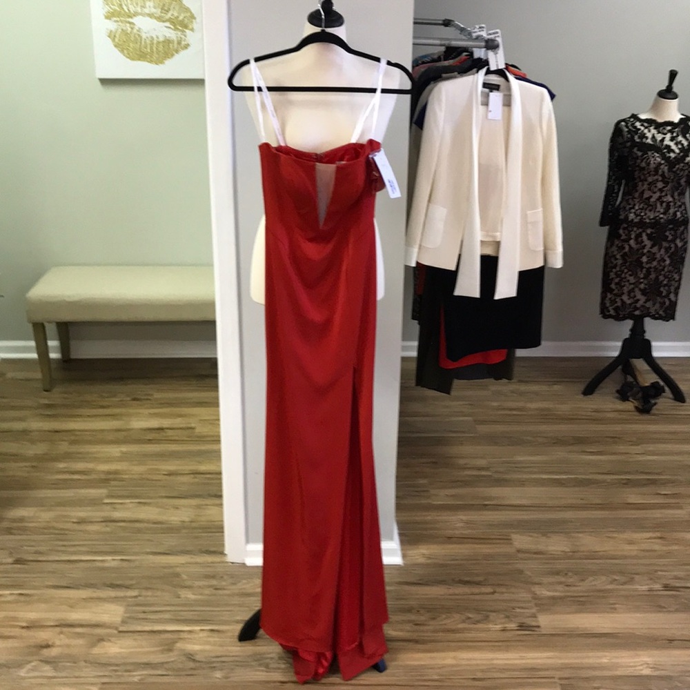 Jovani Deep V Formal Gown